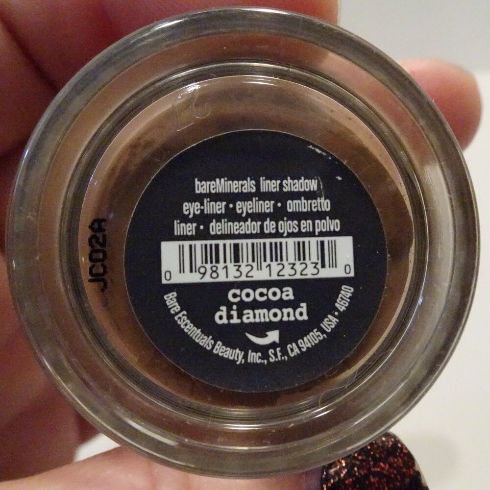 i.d. bareMinerals Liner Shadow Loose Powder COCOA DIAMOND  .02 oz .57 g NEW